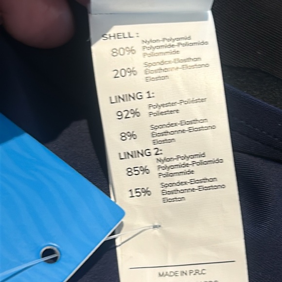 CUPSHE Navy Flowy Ruffle Trim Ruched Front Tummy Control Swimsuit Plus Size 2X - Picture 8 of 15